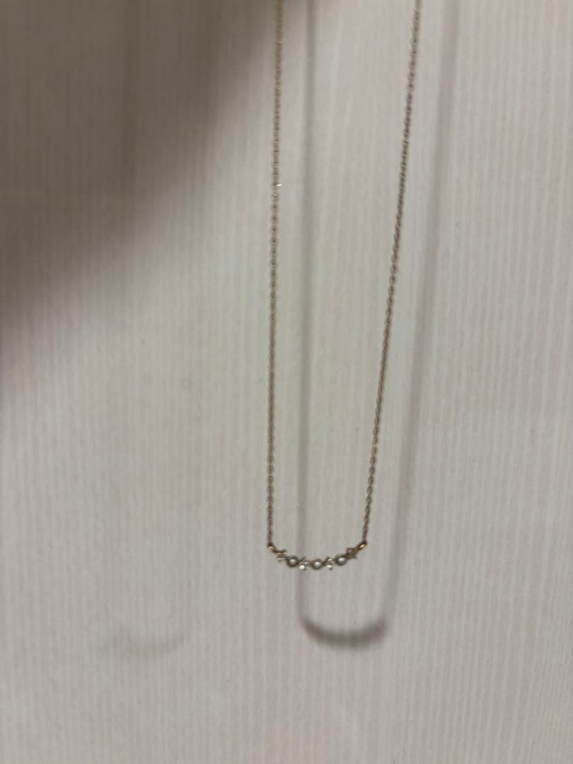 ノワールドプーペ　k10 パール×ダイヤ　ネックレス