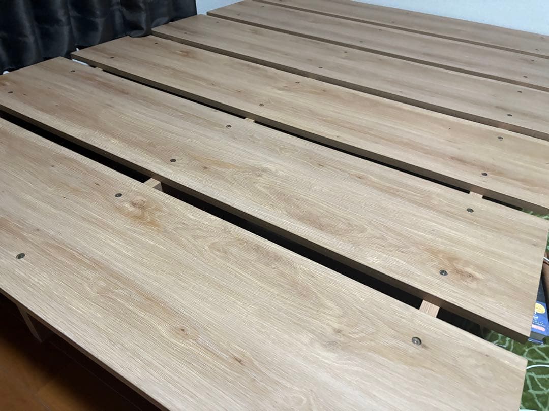 【重要:山梨県周辺の方限定】 LOWYA 木目調ローベッド フレーム