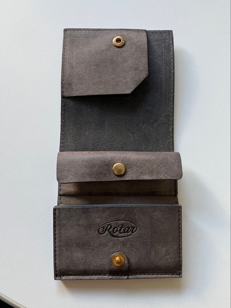 ROTAR ワークプレート スリム ウォレット グレー