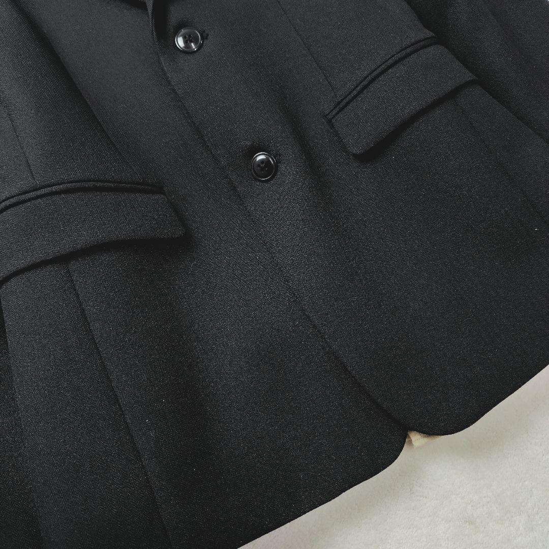 極美品✨ 男子 150 卒業式 フォーマルスーツ 5点セット 黒 POLOシャツ