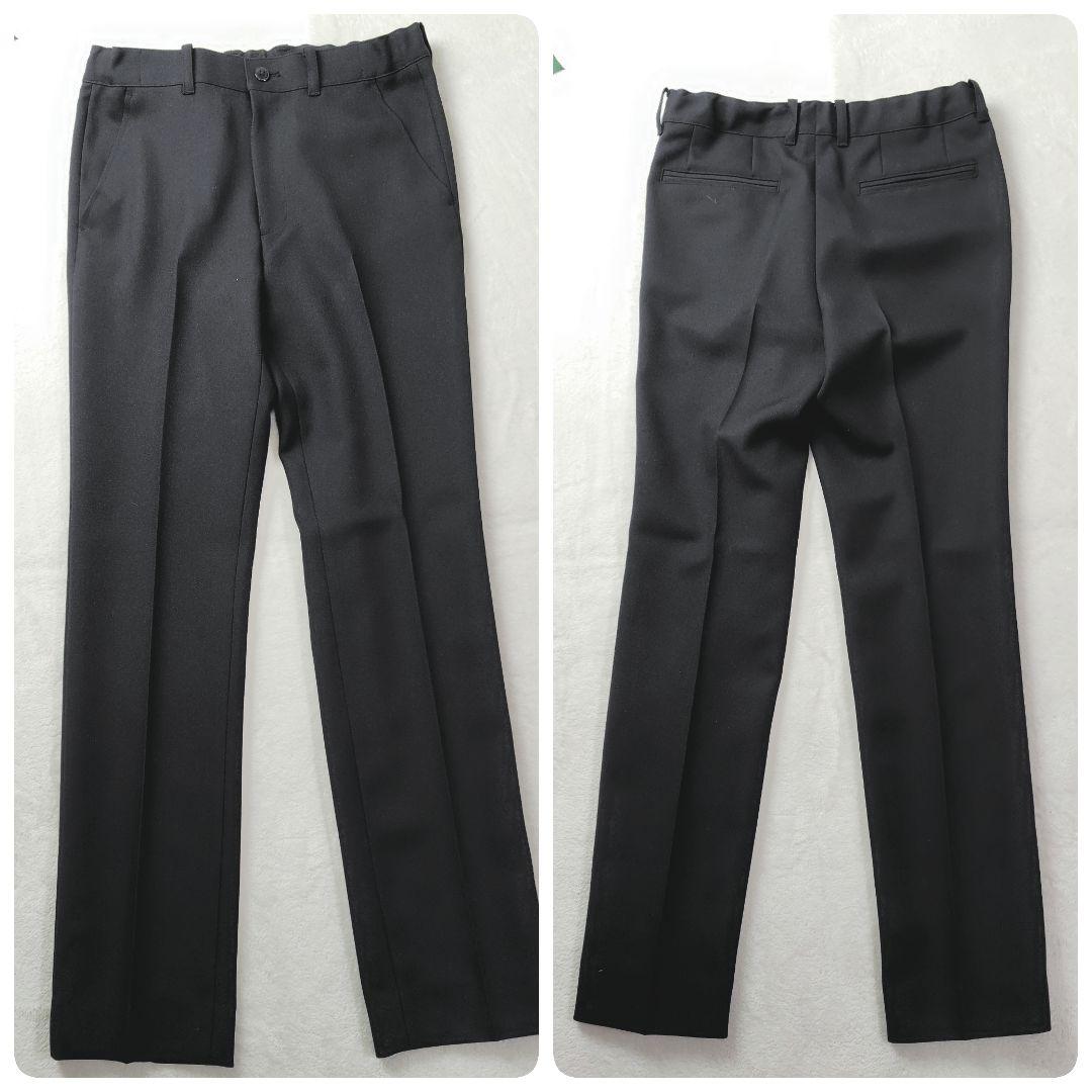 極美品✨ 男子 150 卒業式 フォーマルスーツ 5点セット 黒 POLOシャツ