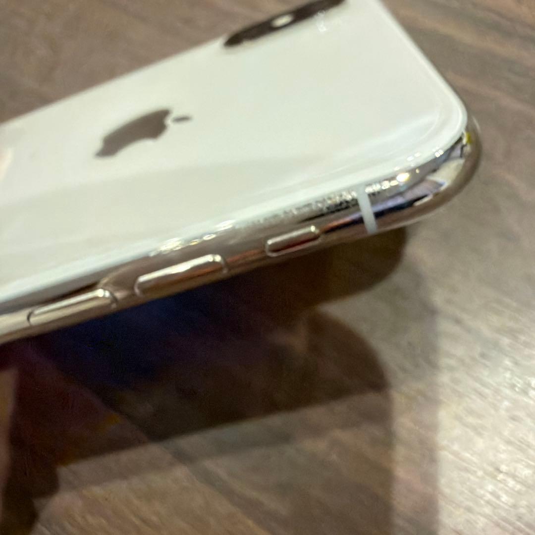 【美品】iPhoneX Silver 64GB バッテリー最大容量93%