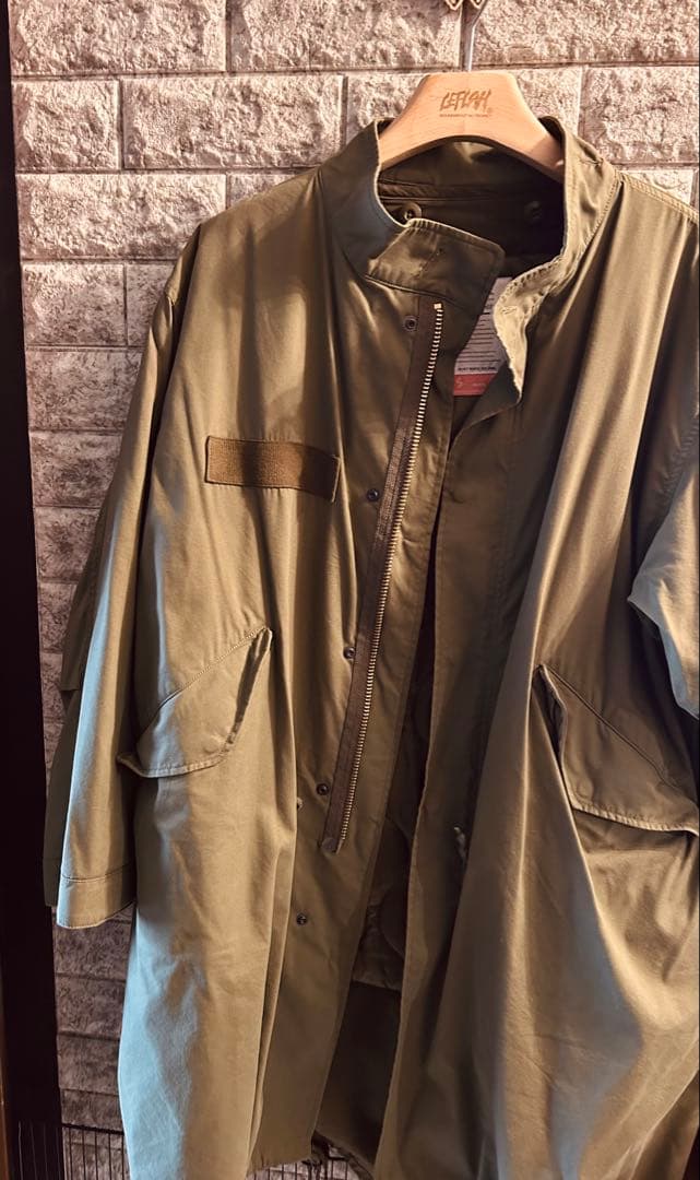 BACK NUMBER ミリタリージャケット Mサイズ オリーブ モッズコート