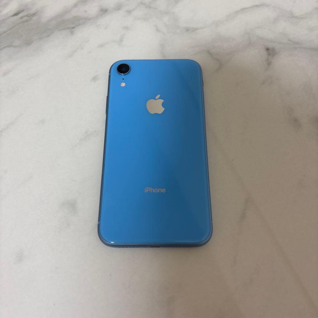 iPhone XR ブルー 動作確認済み 状態良