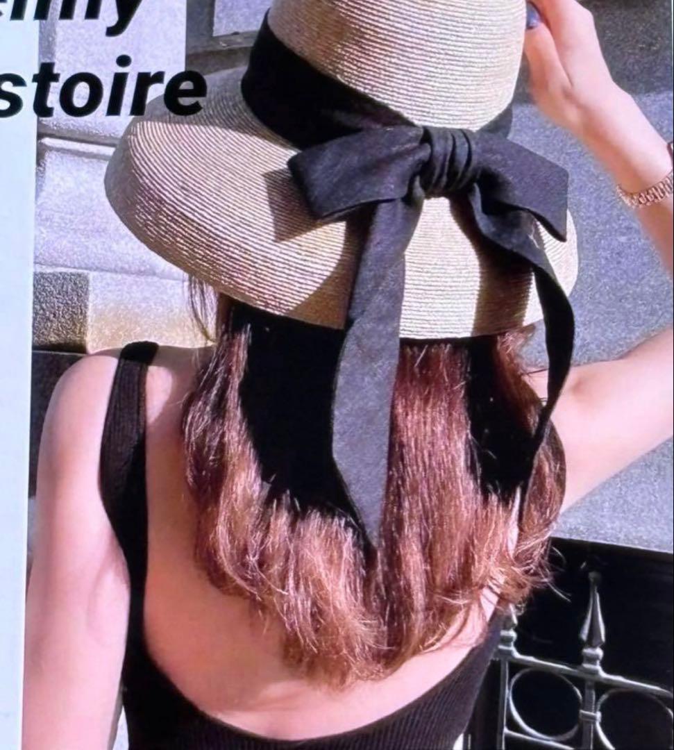新品eimyistoire Long Ribbon Casablanca hat