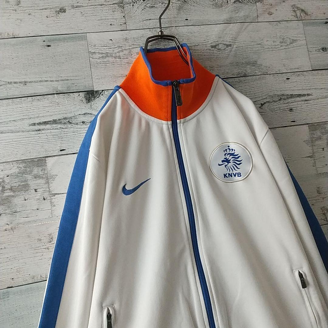 希少カラー☆ナイキ オランダ代表 刺繍 エンブレム トラックジャケット M