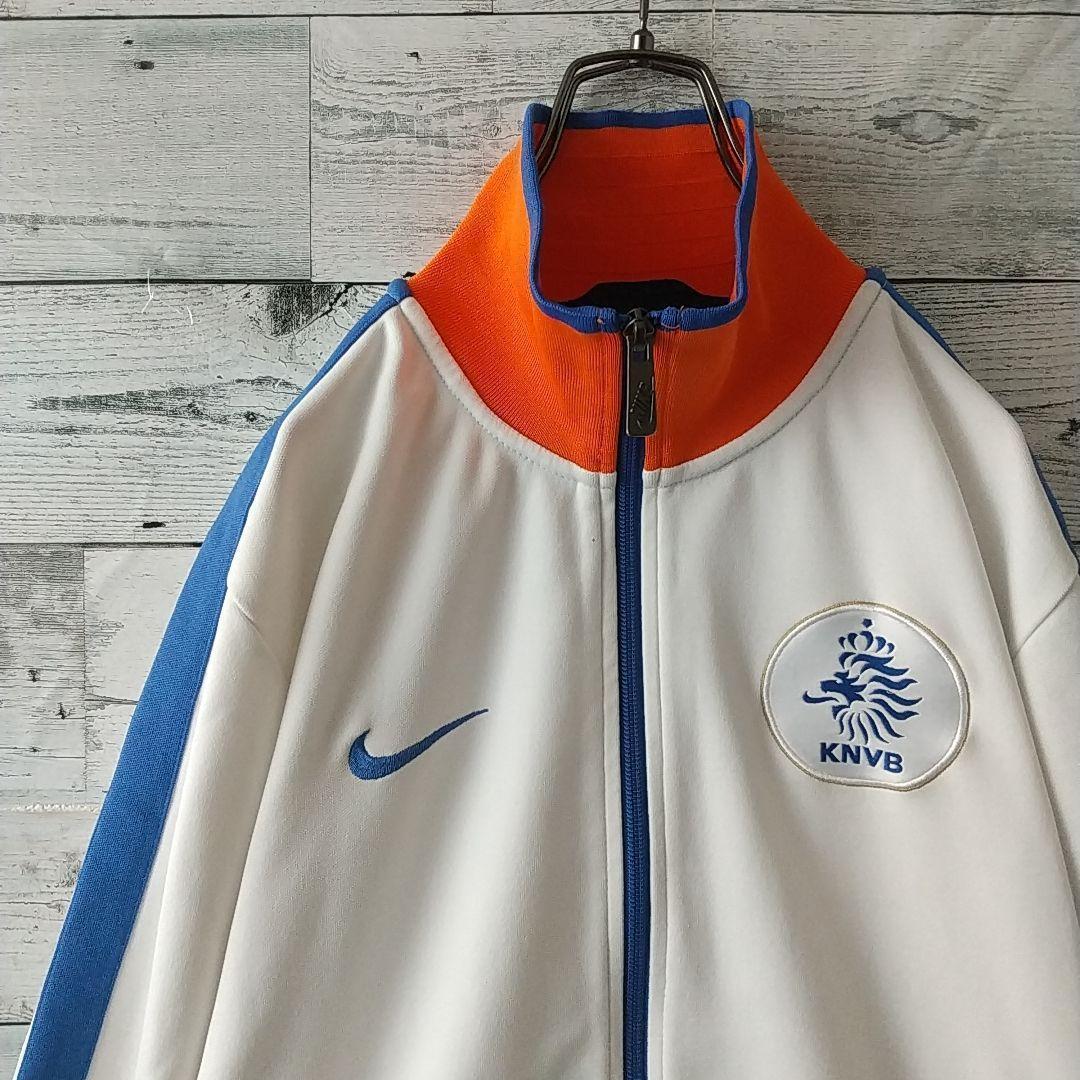希少カラー☆ナイキ オランダ代表 刺繍 エンブレム トラックジャケット M