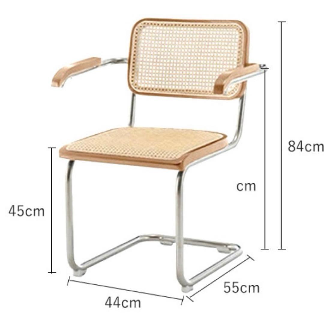 チェスカチェア風　ブラック　リプロダクト カンティレバー構造 チェア
