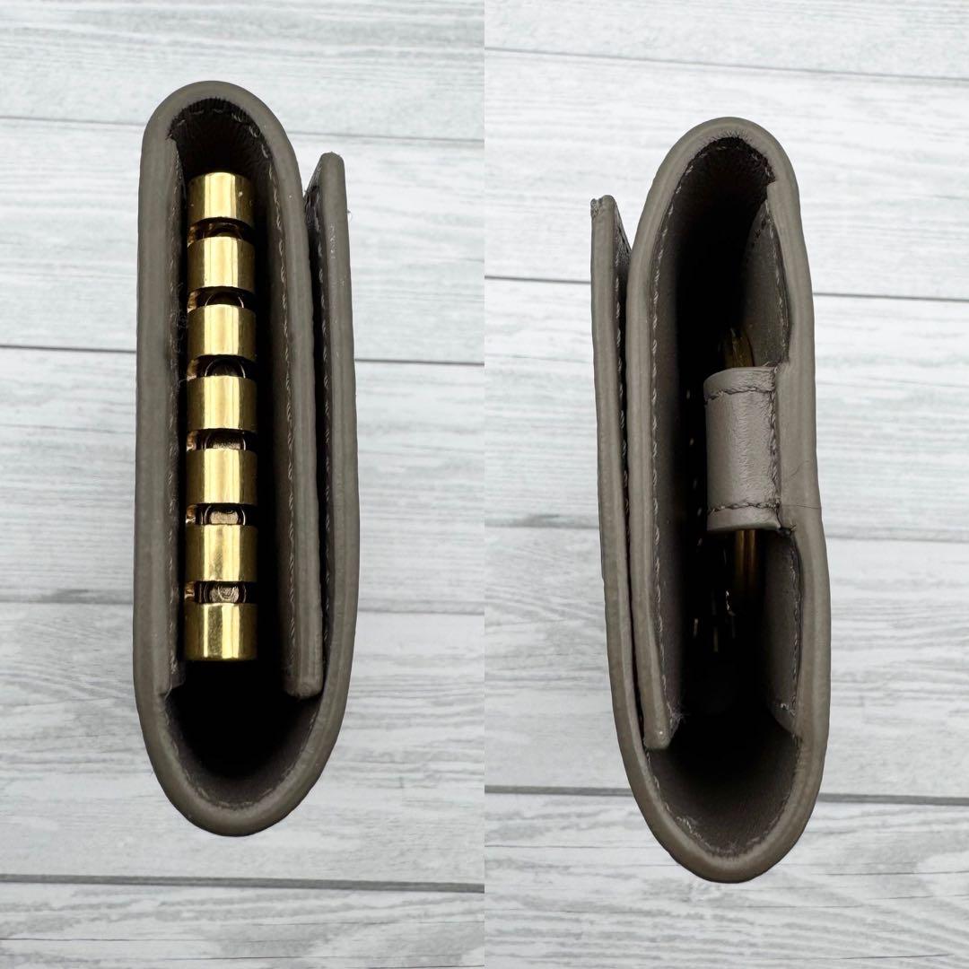 【極美品】セリーヌ 6連 キーケース ぺブル　レザー　箱付き