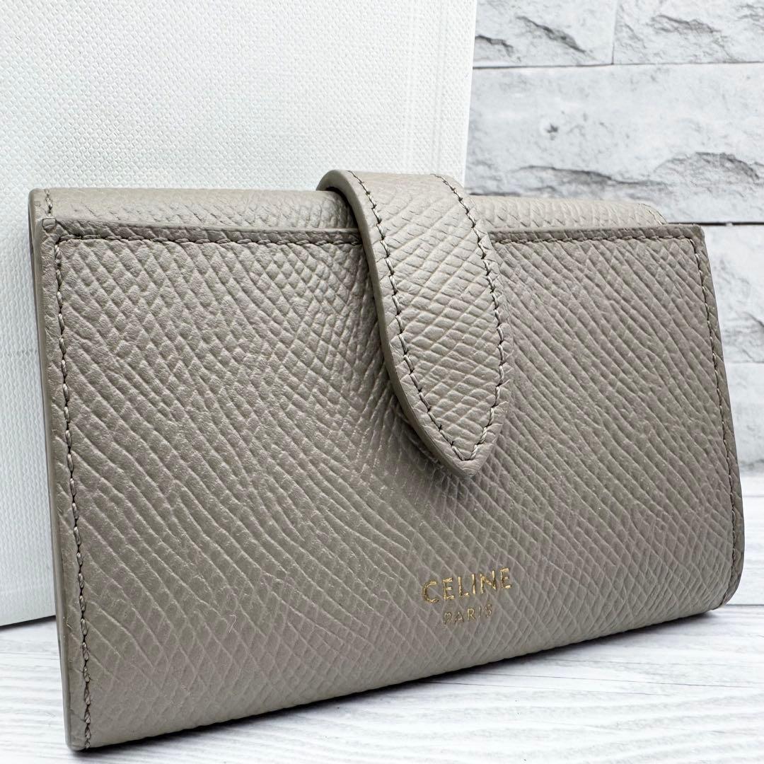 【極美品】セリーヌ 6連 キーケース ぺブル　レザー　箱付き