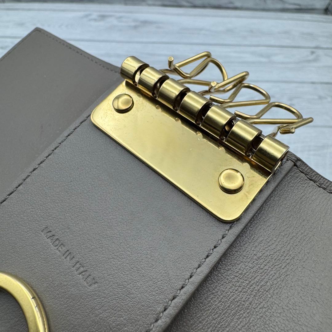 【極美品】セリーヌ 6連 キーケース ぺブル　レザー　箱付き