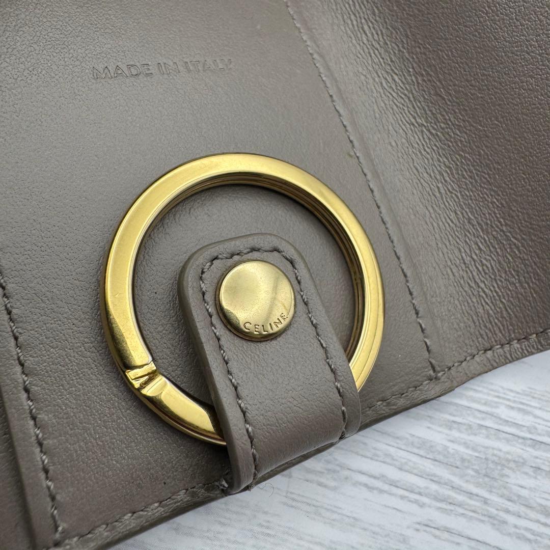 【極美品】セリーヌ 6連 キーケース ぺブル　レザー　箱付き