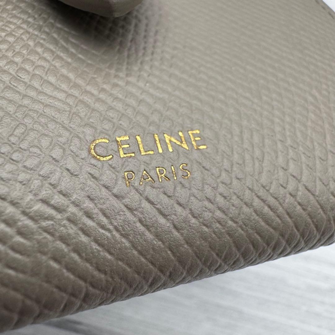 【極美品】セリーヌ 6連 キーケース ぺブル　レザー　箱付き