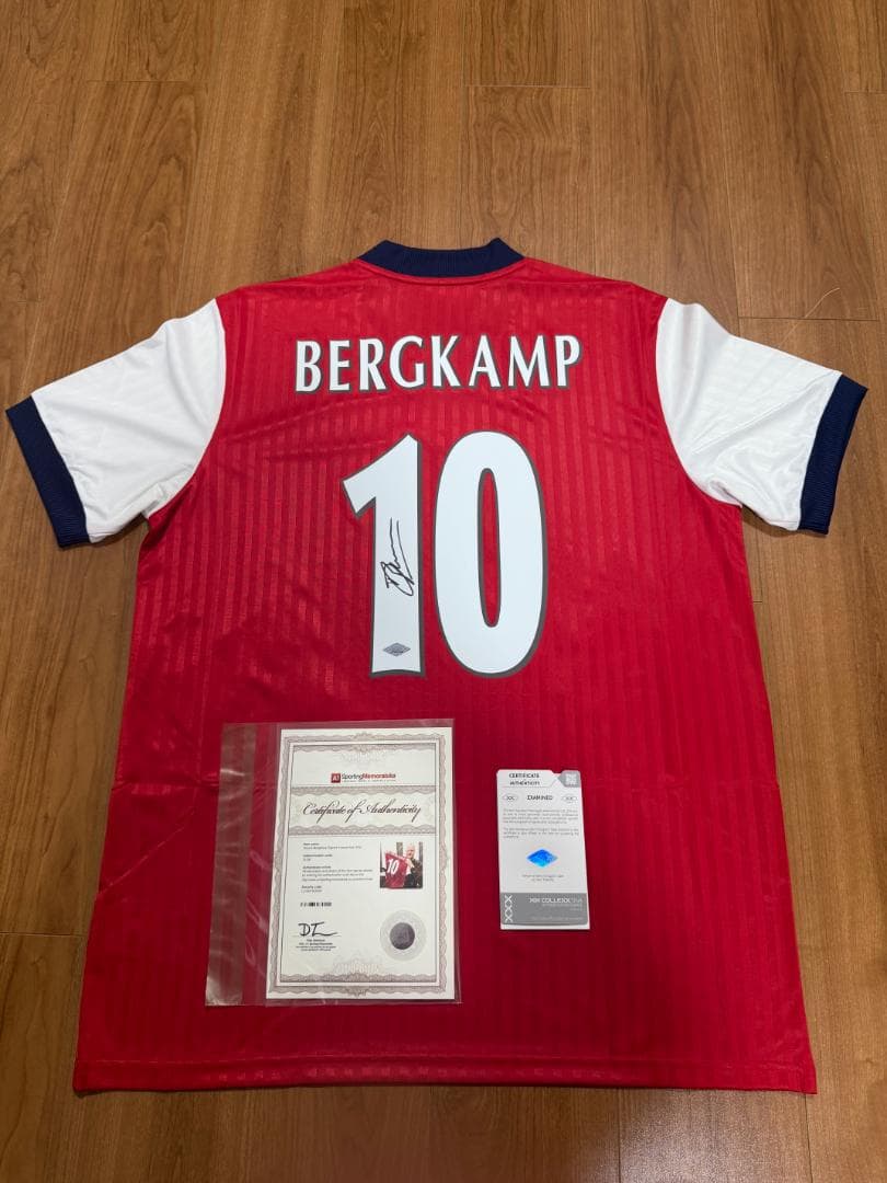 デニス・ベルカンプ 直筆サイン アーセナル ユニフォーム