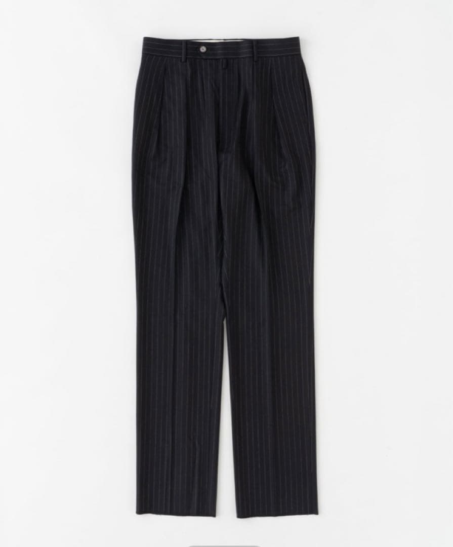 パンツ NEAT 140's Wool Pinstripe STANDARD NAVY