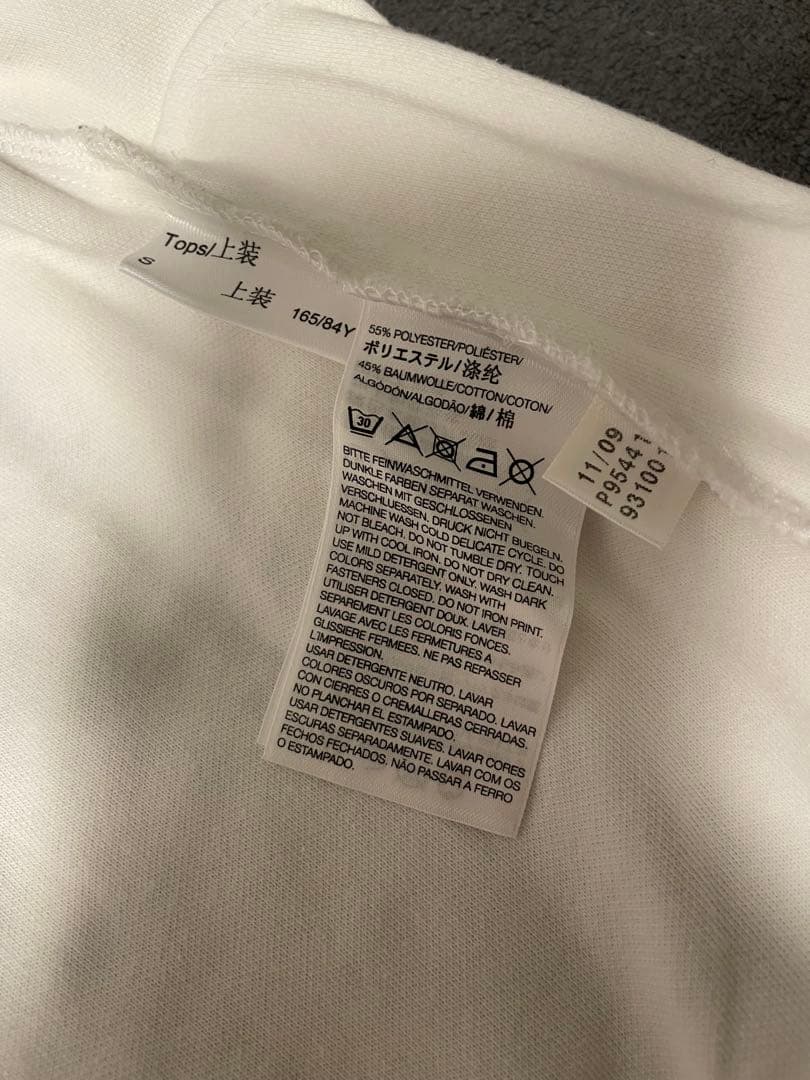 Y-3 adidas ジップアップ　トラックジャケット　ホワイト　P95441