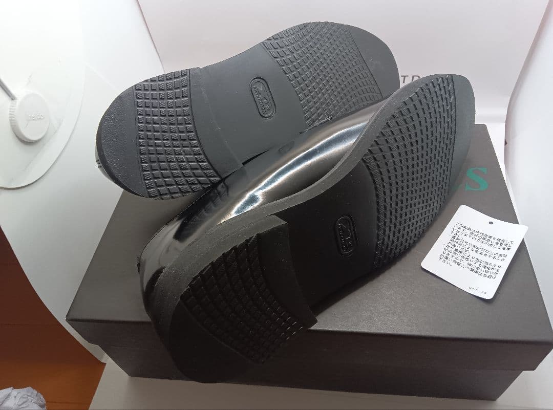 ボ*ア様 ユナイテッドアローズポストマンシューズサービスシューズ黒レザー25.0