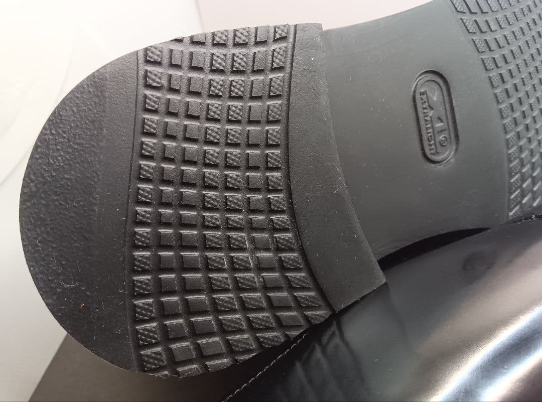 ボ*ア様 ユナイテッドアローズポストマンシューズサービスシューズ黒レザー25.0