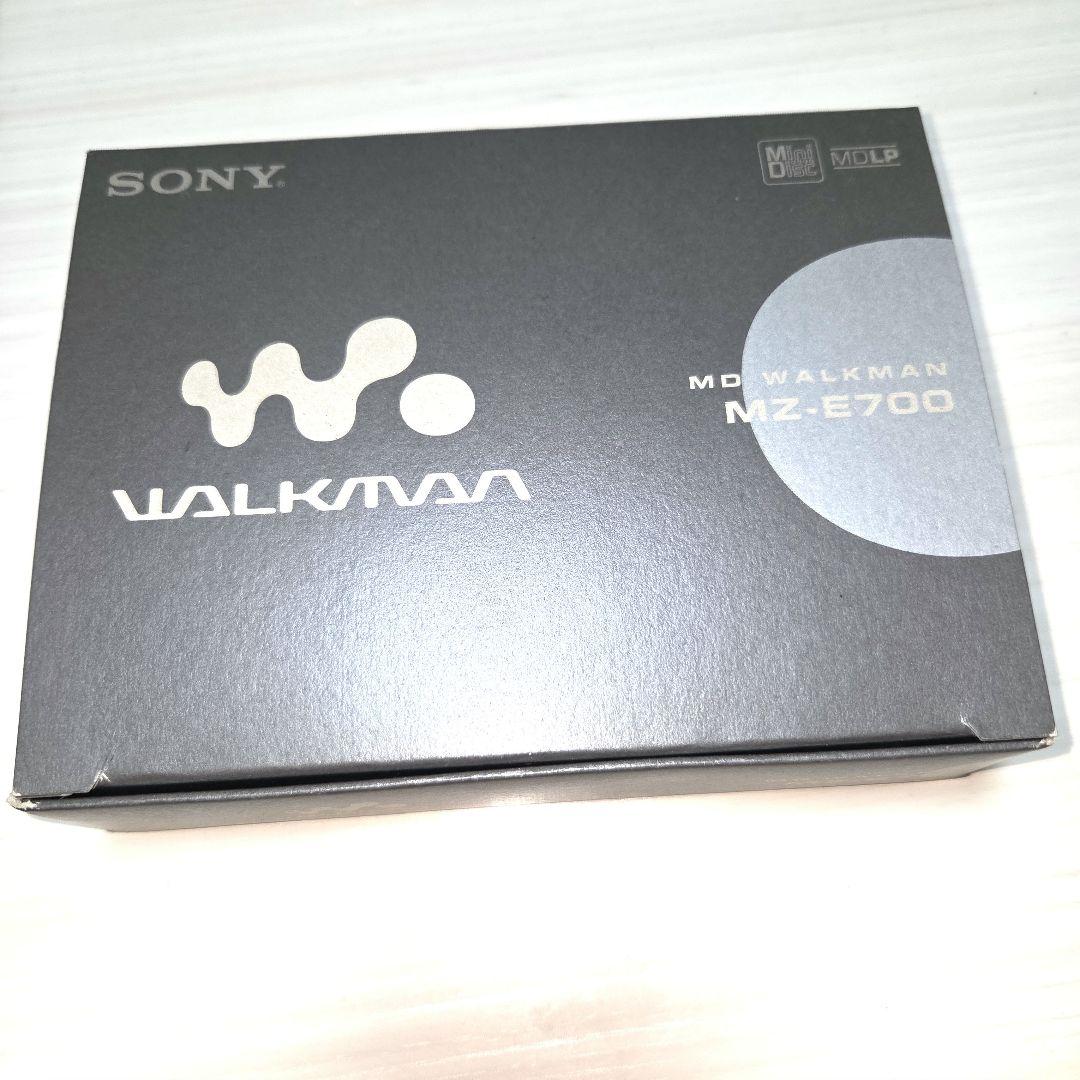 SONY MDウォークマン MZ-E700 ブルー 完品 動作確認◎ほぼ未使用