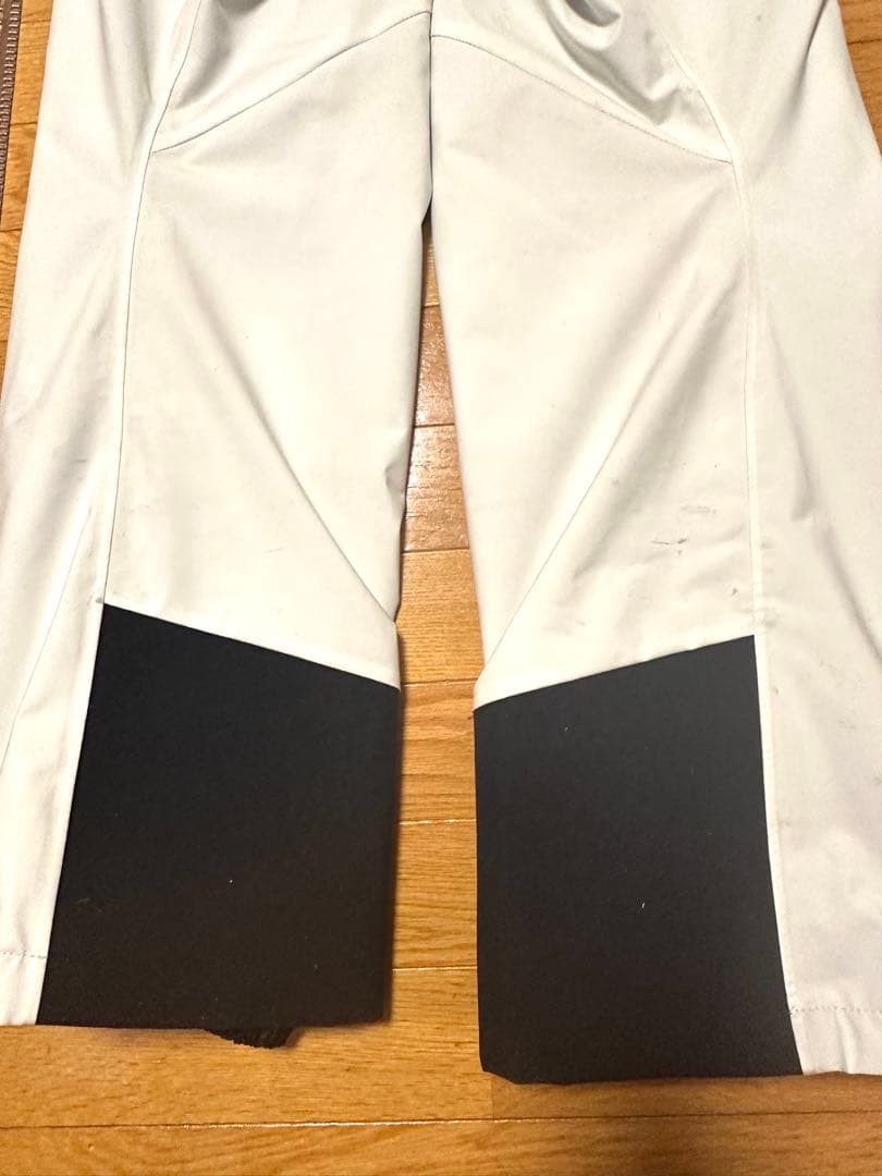 DESCENTE ホワイト スキーウェア オーバーオール