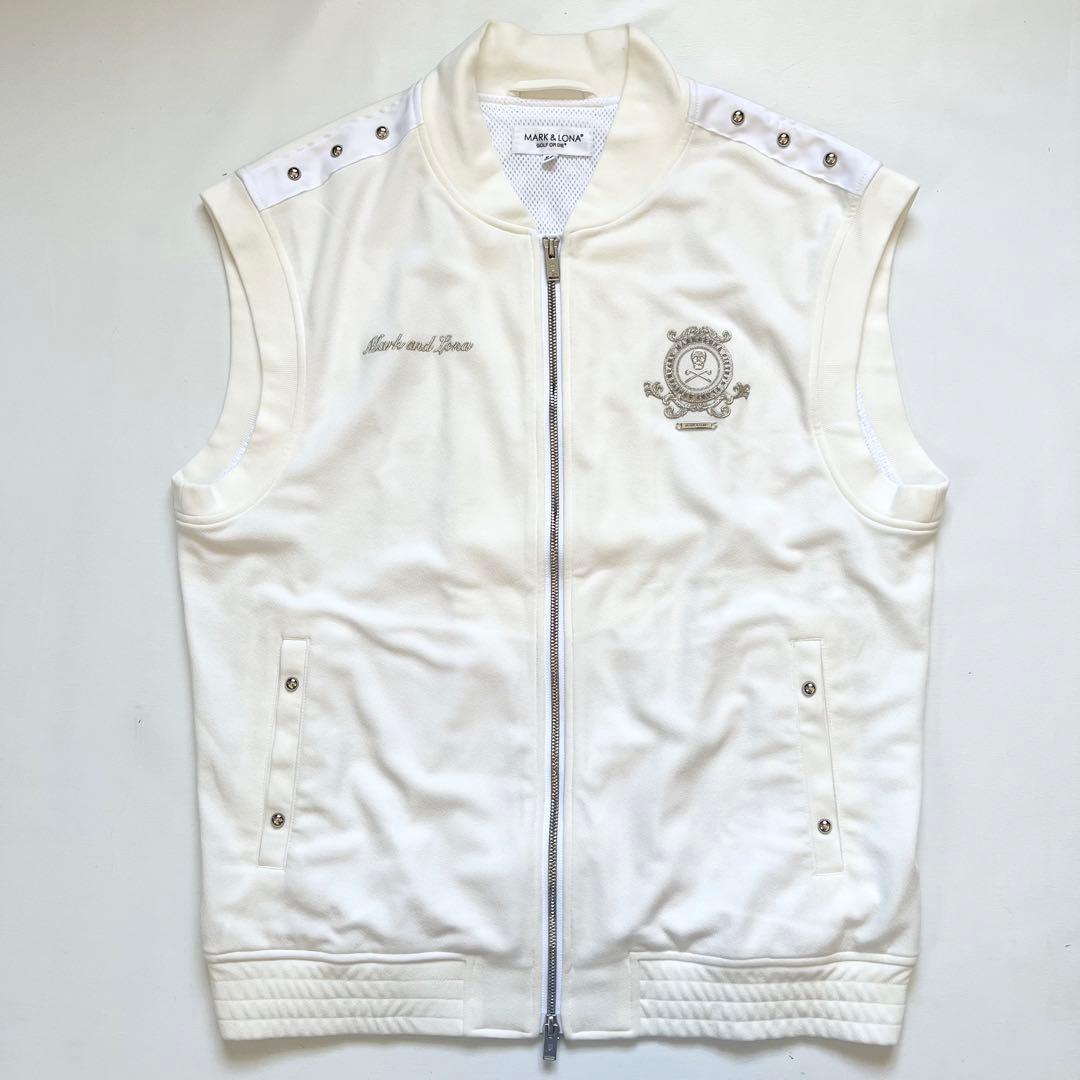 MARK&LONA マークアンドロナ　セットアップ　ベスト　パンツ　スタッズ　白