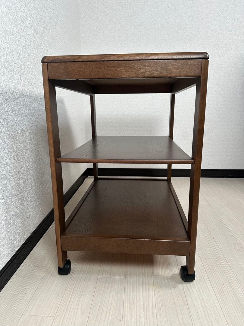 カリモク キッチンワゴン AS6116 ナチュラル シンプル キャスター※i4※