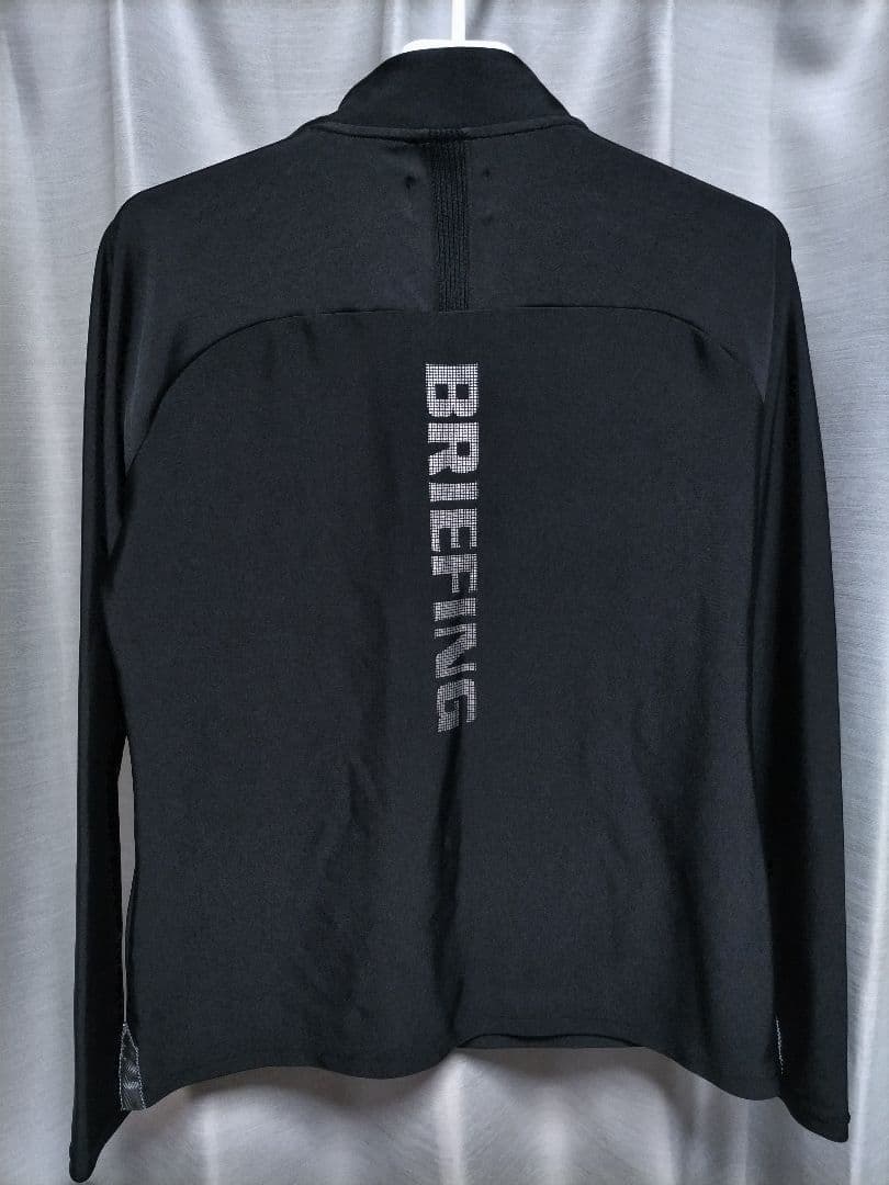 ブリーフィングゴルフ　ハーフジップ　カットソー　ストレッチ　黒　22年モデル