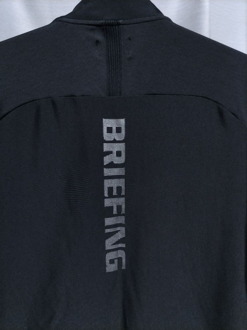 ブリーフィングゴルフ　ハーフジップ　カットソー　ストレッチ　黒　22年モデル