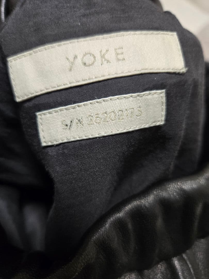 パンツ yoke sheep leather easy pants