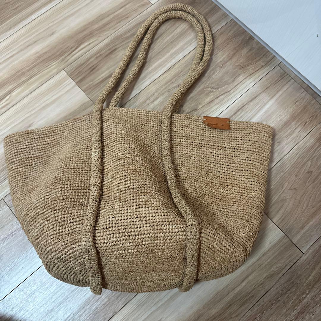 agnès b. アニエスベー　 ラフィア　トートバック　カゴバック