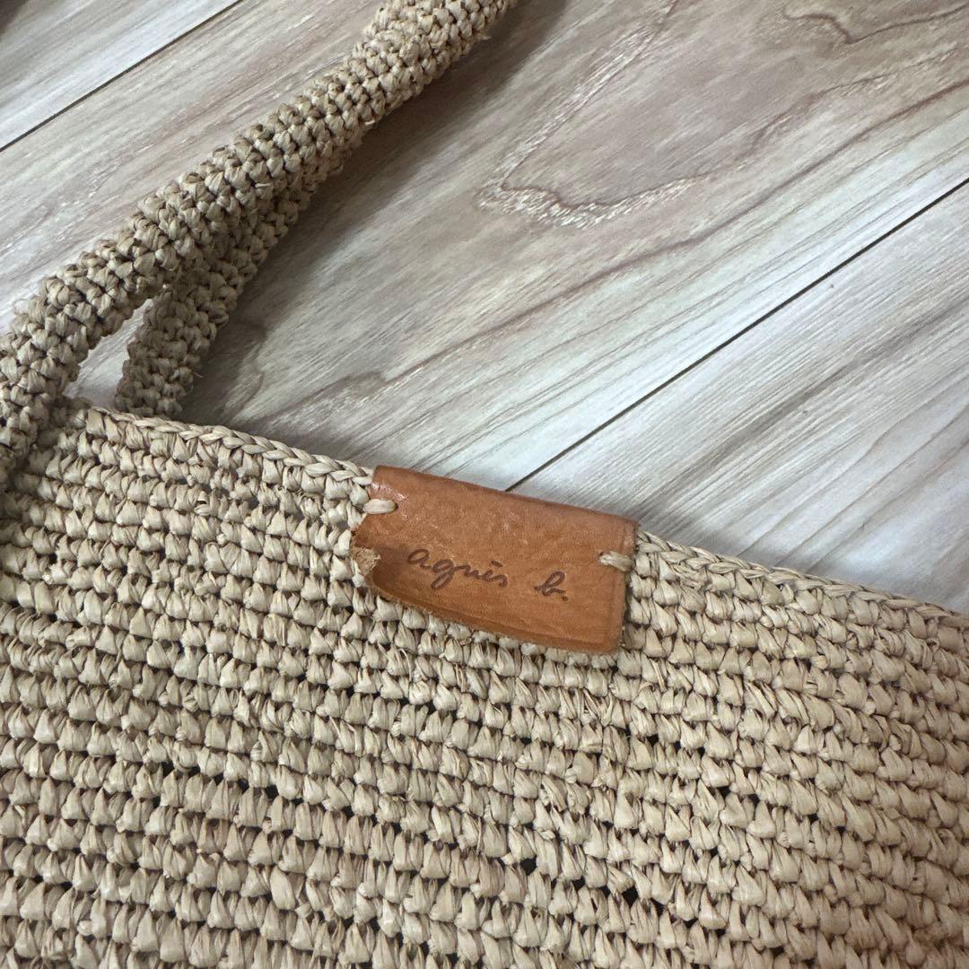 agnès b. アニエスベー　 ラフィア　トートバック　カゴバック