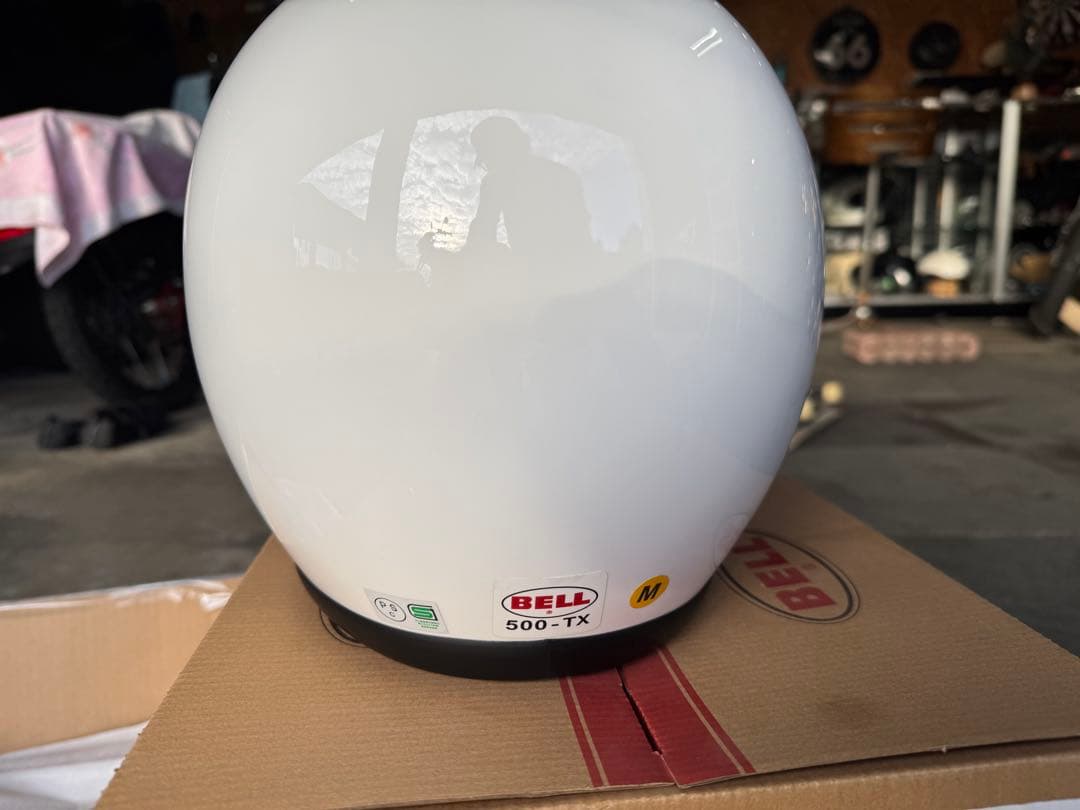 BELL 500TXJ Mサイズ　ソリッドホワイト ジェットヘルメット