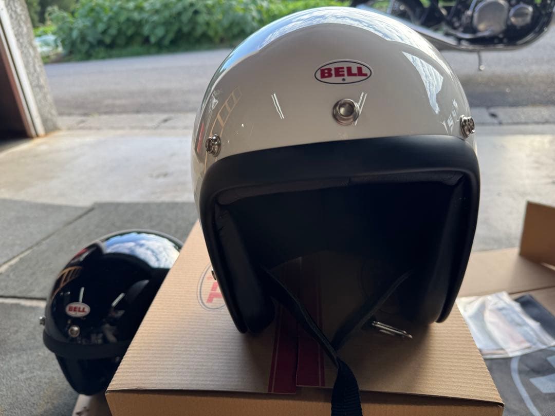 BELL 500TXJ Mサイズ　ソリッドホワイト ジェットヘルメット