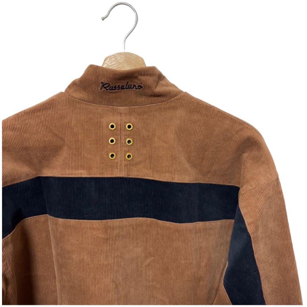 ラッセルノ ゴルフ キャディーバッグ コーデュロイ アノラック ブラウン L 5