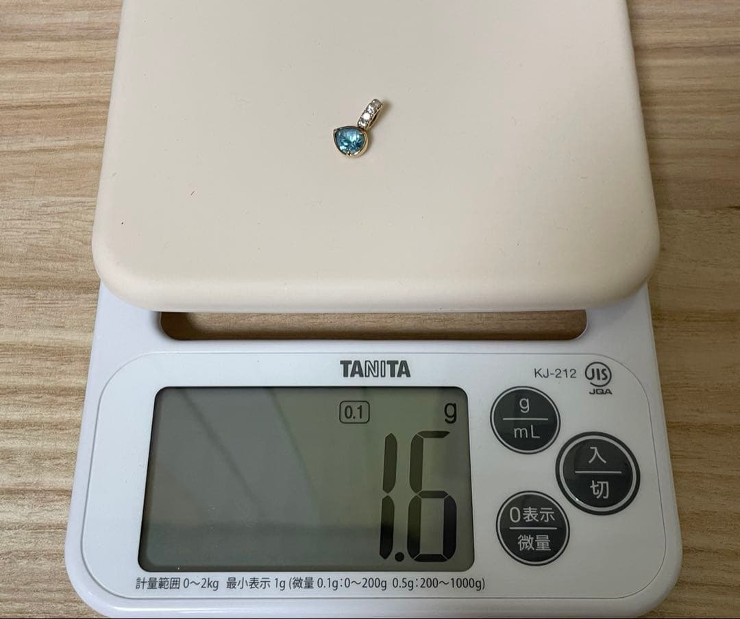 ようこさま専用festaria k18PGブルートパーズ ペンダントトップ