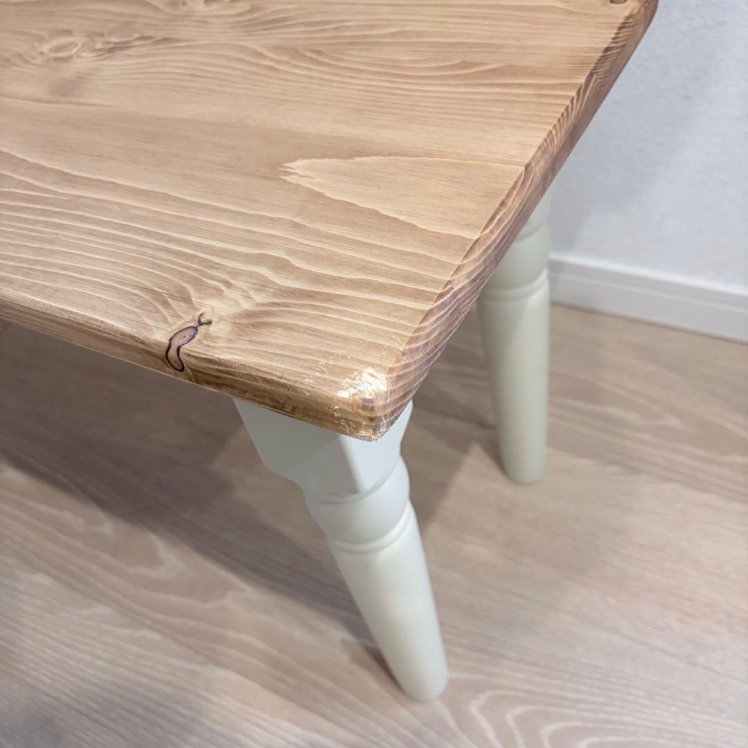 『1週間限定出品』フレンチカントリーダイニング4点セット　④ダイニングベンチ