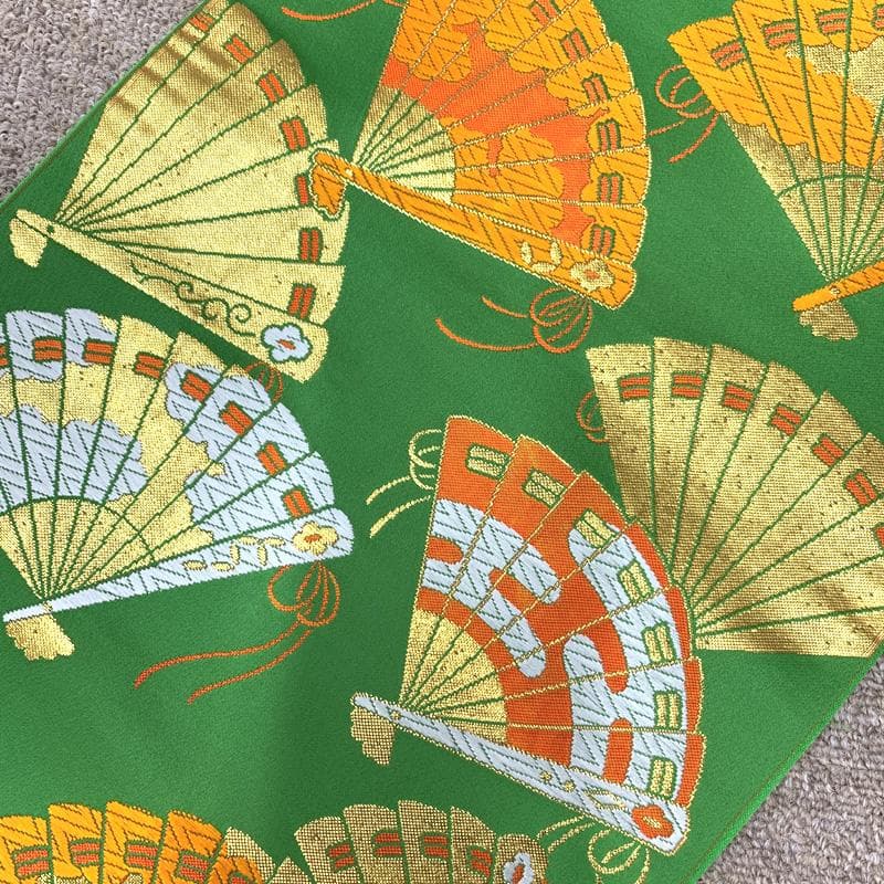 407ag132□七五三 七歳 女児 着物&袋帯&長襦袢 金駒刺繍 御所車□美品