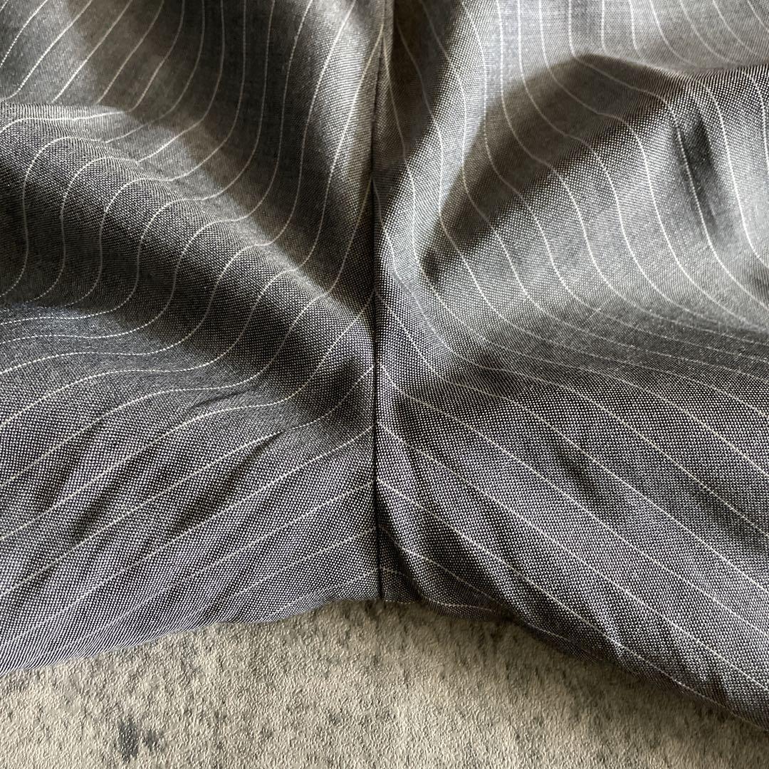 【極美品】 高級シングル ストライプスーツ × ARMANIネクタイ L