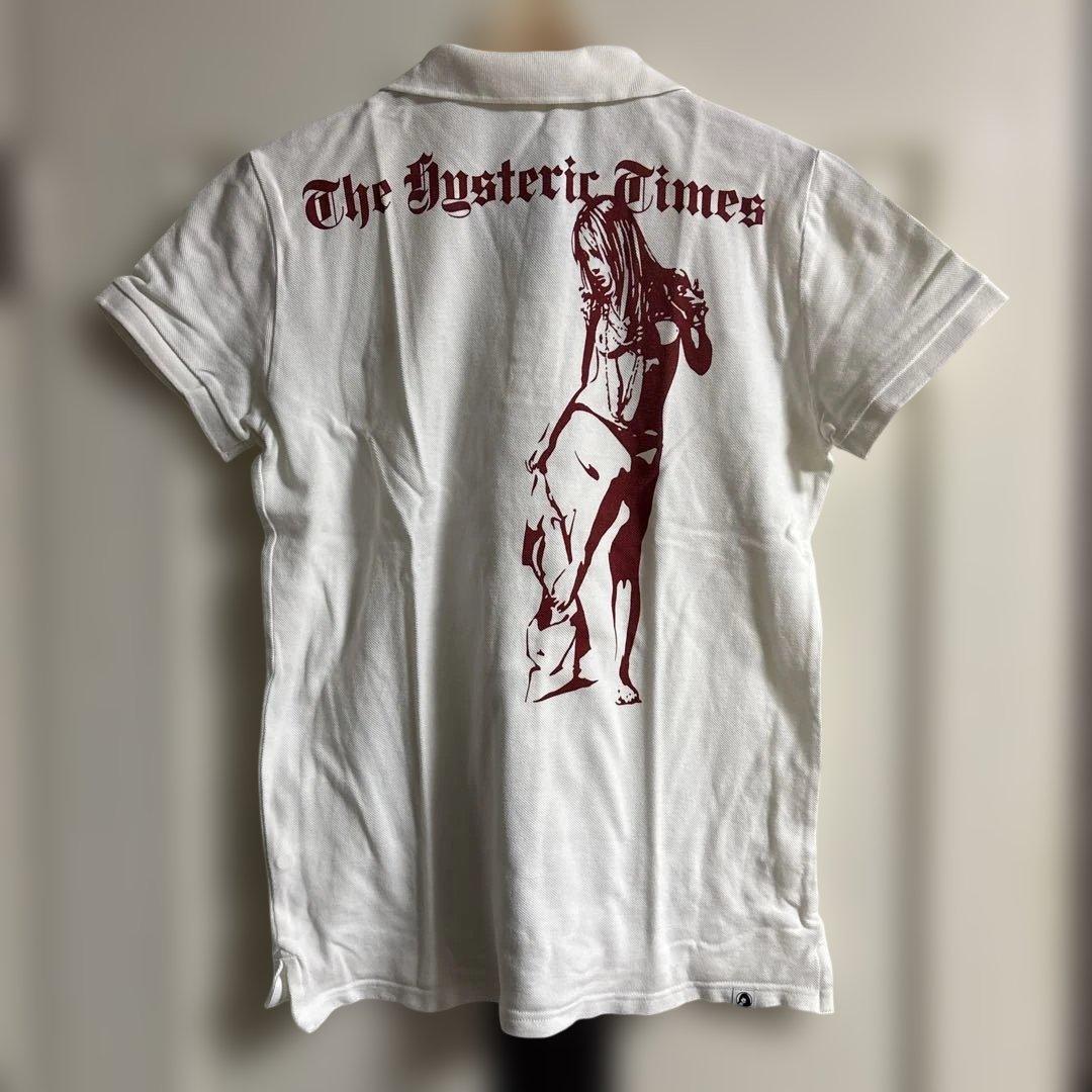 The Hysteric Times ポロシャツ ホワイト　ヒスガール　Lサイズ