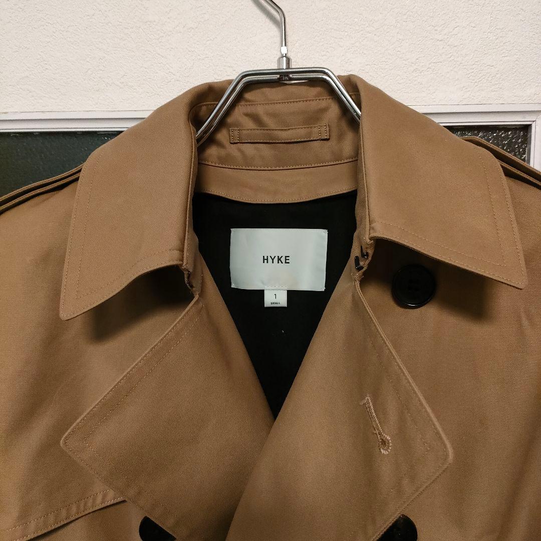 【極美品】HYKE BIG FIT トレンチコート 脱着ライナー付 ベルト付
