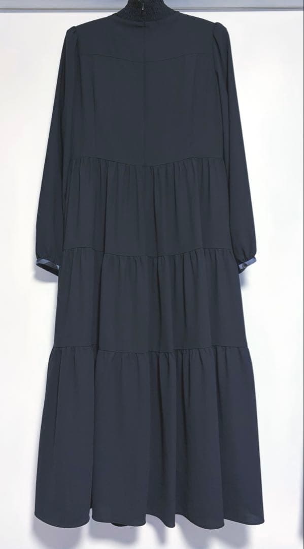 新品 ブルーレーベル ジョーゼットビンテージドレス ロングワンピース