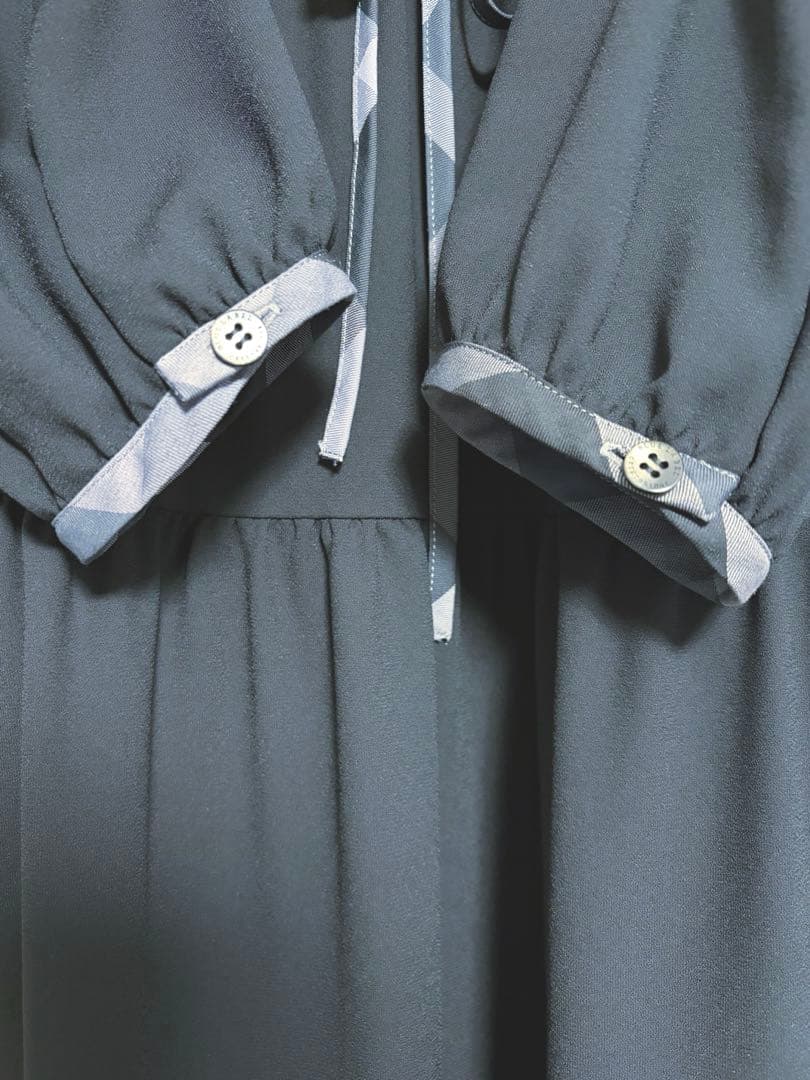 新品 ブルーレーベル ジョーゼットビンテージドレス ロングワンピース