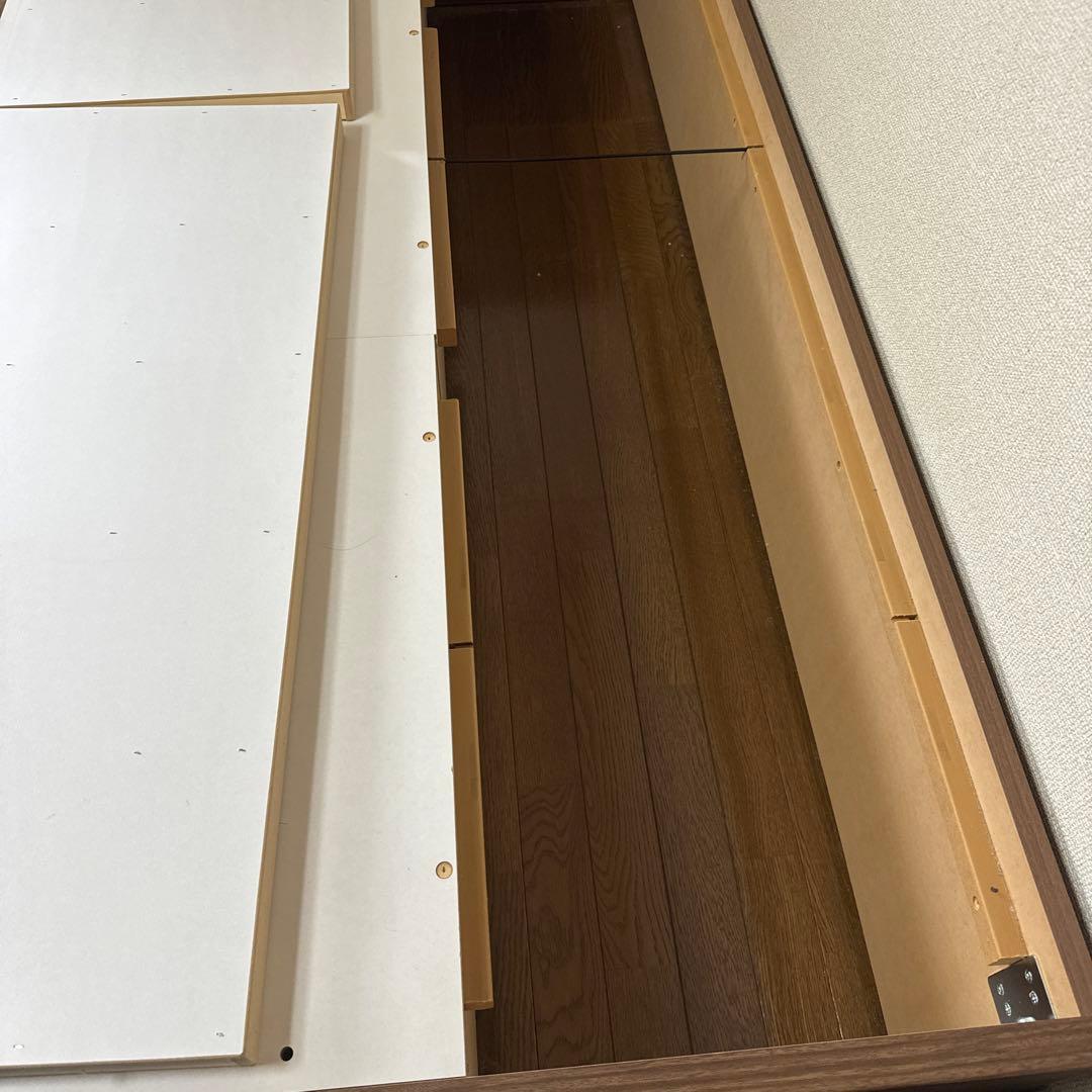 ニトリ ベッドフレーム製品名: シングルベッドフレームジオチェスト40T/MBR