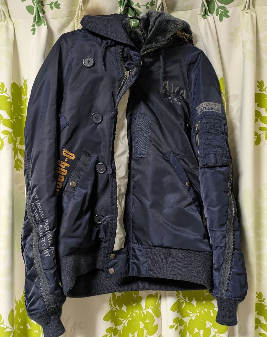 値下げ【現在入手困難】AVIREX フライトジャケット L ネイビー