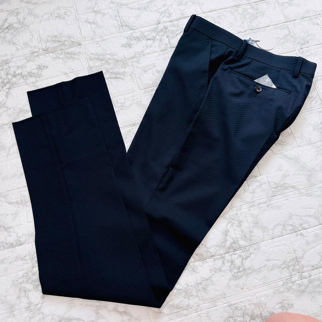 【新品・未使用】　renoma スーツ　セットアップ　スリーピース　Sサイズ　黒