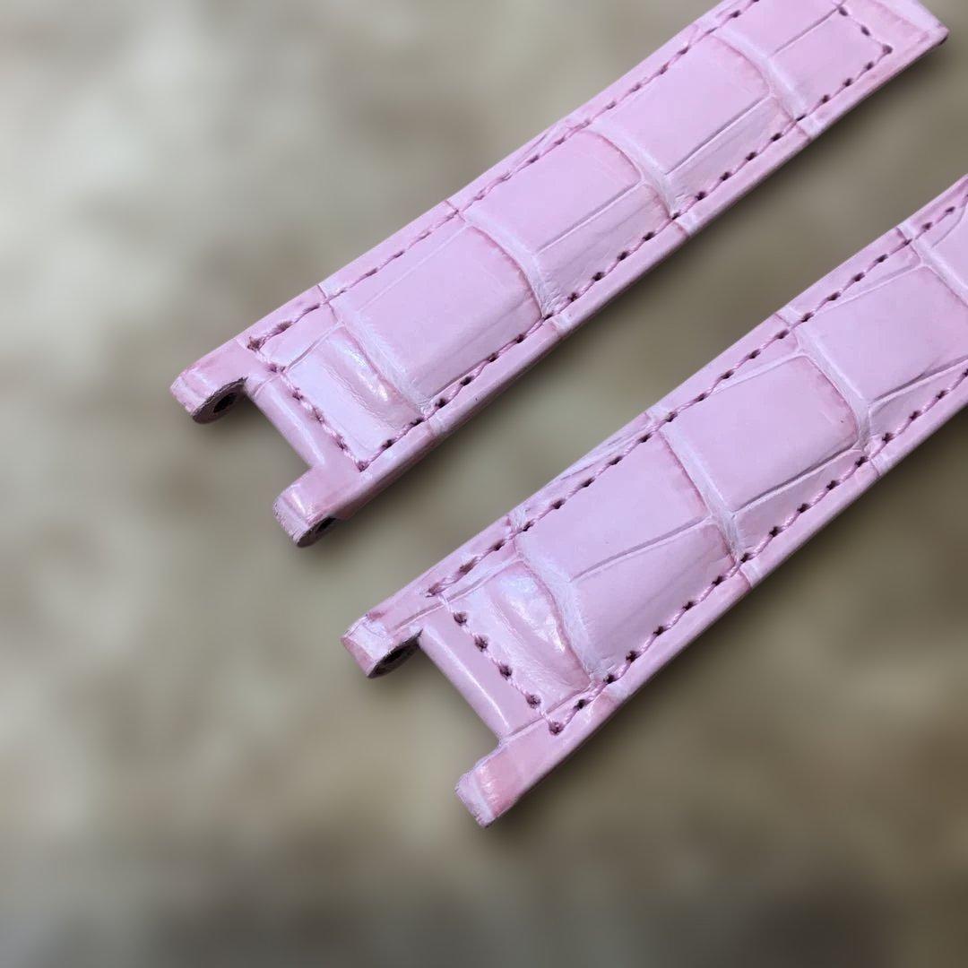 カルティエ　カーフ型押しバンド　18ミリ　(A194)