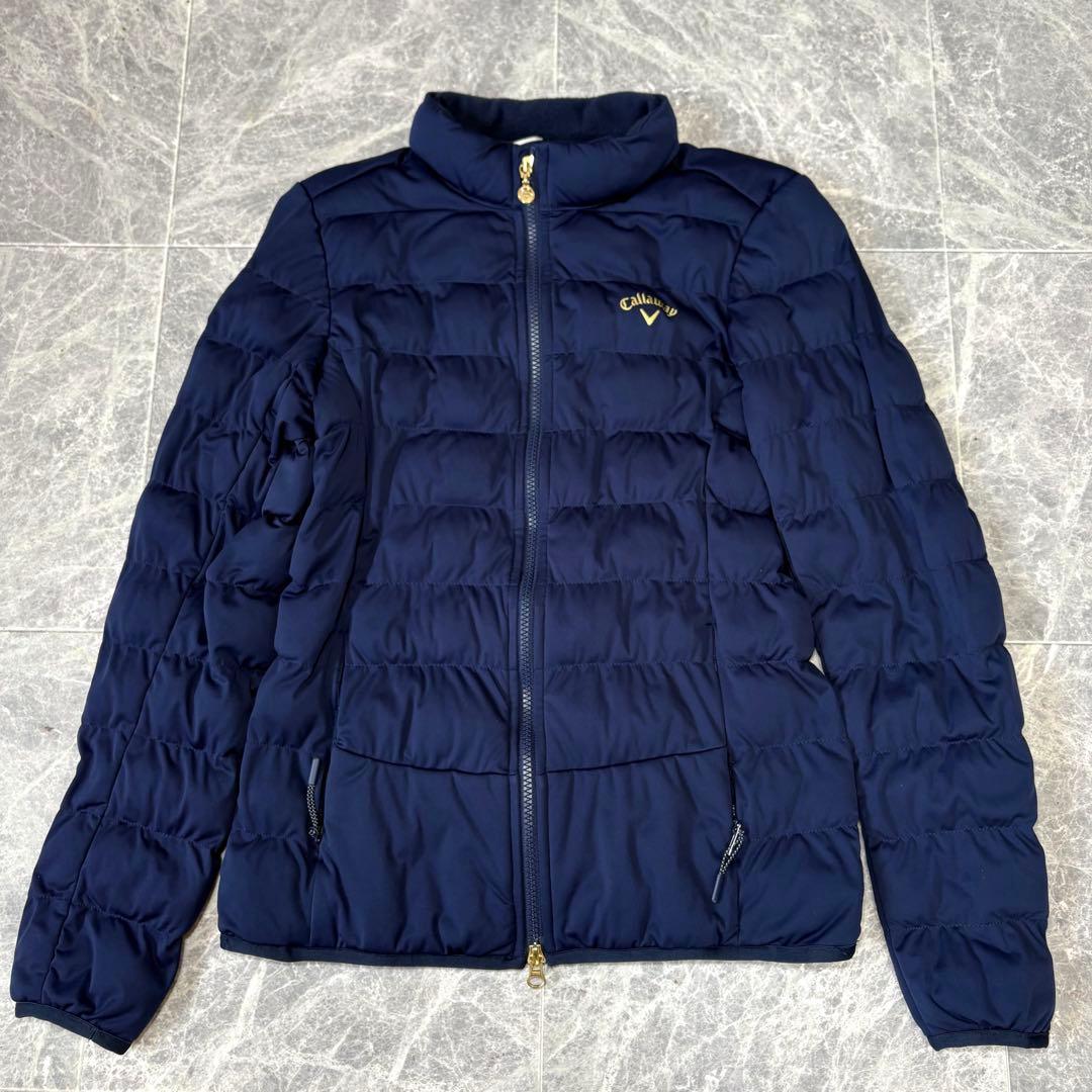 ⭐︎キャロウェイ⭐︎ レディース　ゴルフ　ダウンジャケット　長袖　ネイビー　Lサイズ