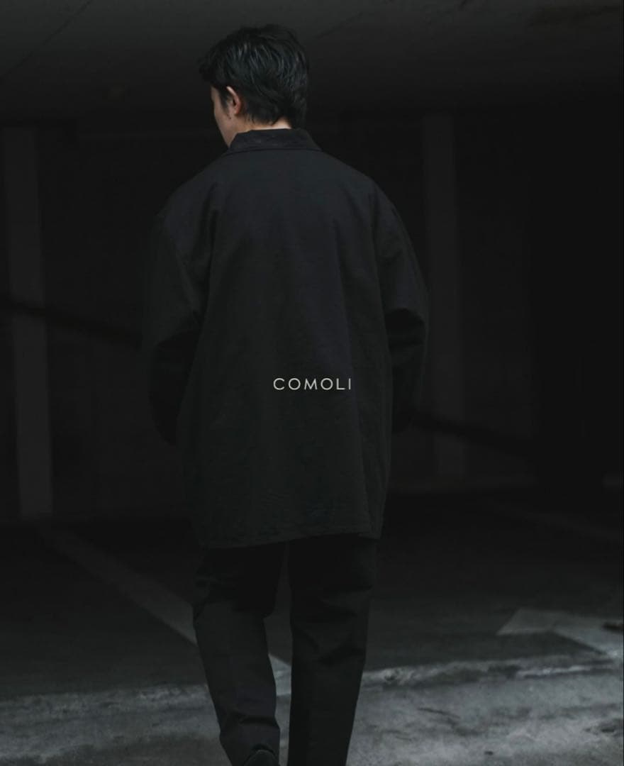 25AW 新品 COMOLI ポストワーク ツイル ジャケット 1 ブラック