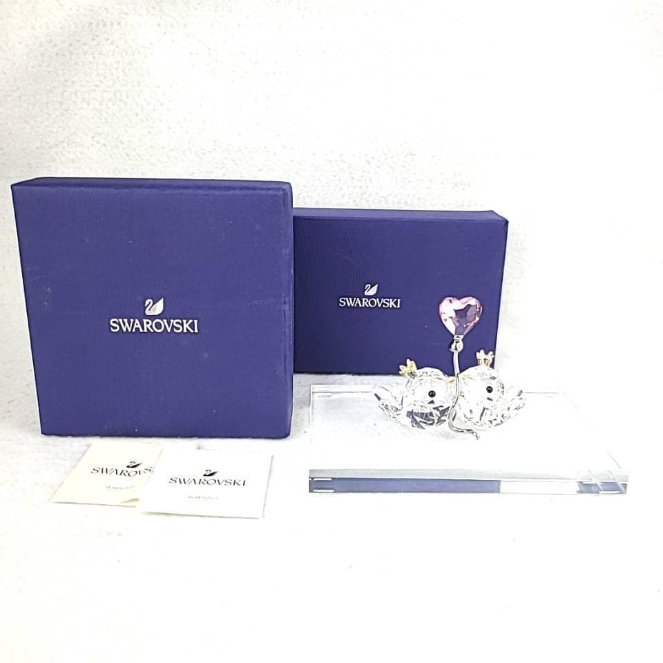 ⚫︎美品◎スワロフスキー　ラブバード　ピンクハート　箱つき　5492226 3