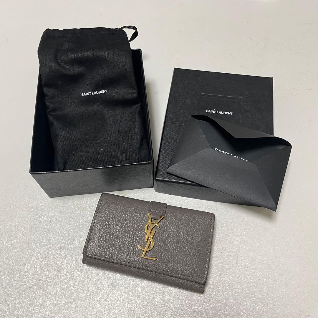 サンローラン キーケース グレー